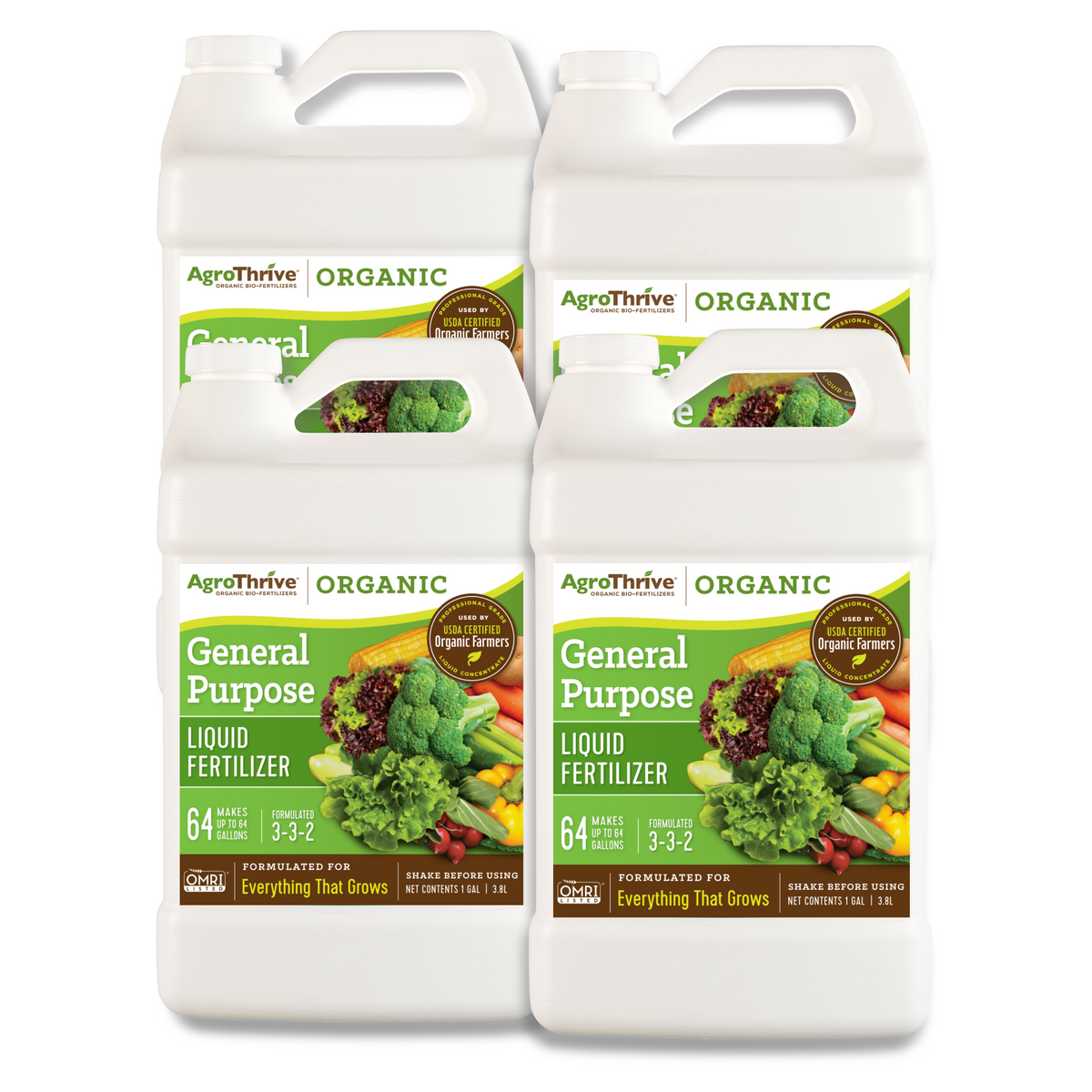 AgroThrive Organic Liquid Fertilizer for Plants General Purpose