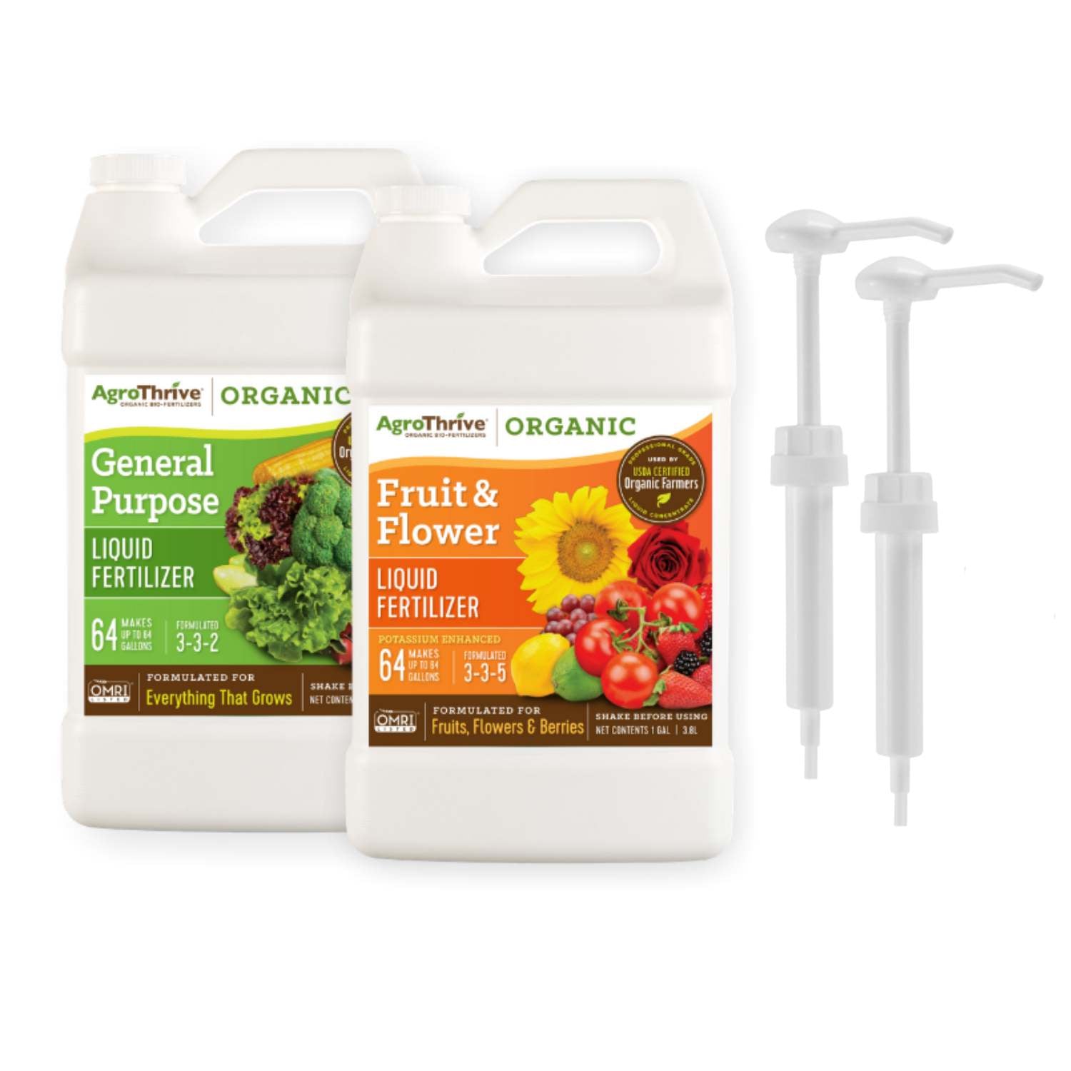 best organic liquid bloom fertilizer AgroThrive Organic Liquid Fertilizer for Fruits and Flowers | Fast Acting Fertilizer for Plants | 100% Organic