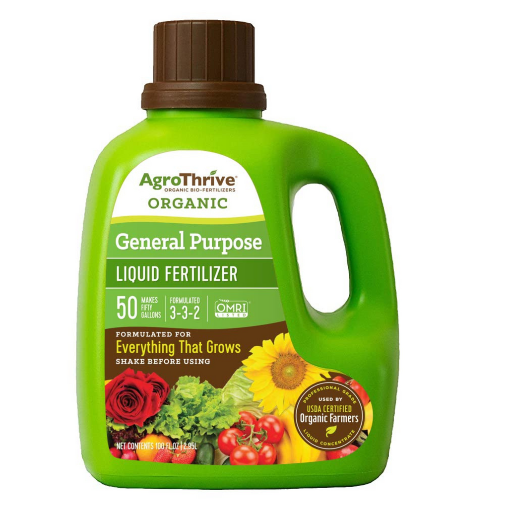organic liquid phosphorus fertilizer AgroThrive Organic Liquid Fertilizer (100 Oz) Organic Fertilizer for Vegetables Made from Organic Fish and Grain, Activates Soil and Helps Nutrient