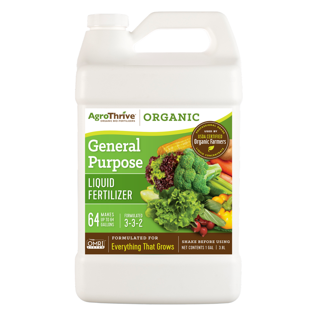 commercial organic liquid fertilizer AgroThrive General Purpose Organic Fertilizer